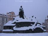 Old Town Square Jan Hus Monument with Snow old-town-square-jan-hus-monument-snow.jpg